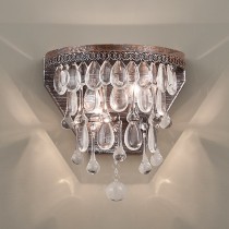鄉村風玻璃古銅作舊壁燈-LS-7193-3