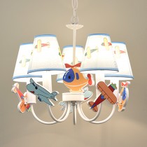 兒童房飛機燈罩吊燈