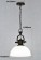 北歐風白色霧面玻璃燈罩吊燈-LS-8103-1