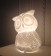 白色透光陶瓷貓頭鷹造型桌燈(小)-療癒系
