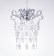 鍍鉻扁鐵框透明壓克力珠吊燈-BNL00048 