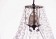 電鍍古銅鐵花邊透明壓克力珠吊燈-BNL00024 