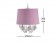 蝴蝶透明壓克力珠掛鏈粉紅吊燈-BNL00010 