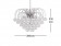 鍍鉻網狀透明壓克力珠吸吊兩用燈-BNL00063 