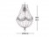 鍍鉻銀鐵花邊透明壓克力珠吊燈-BNL00023 