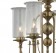 電鍍古銅金玻璃罩4燈吊燈