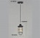 Loft工業風鐵網單燈吊燈-LS-7068-2