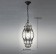 美式復古花邊鐵架玻璃罩橢圓吊燈