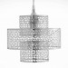 雙層鍍鉻銀幾何紋路吊燈-BNL00017 